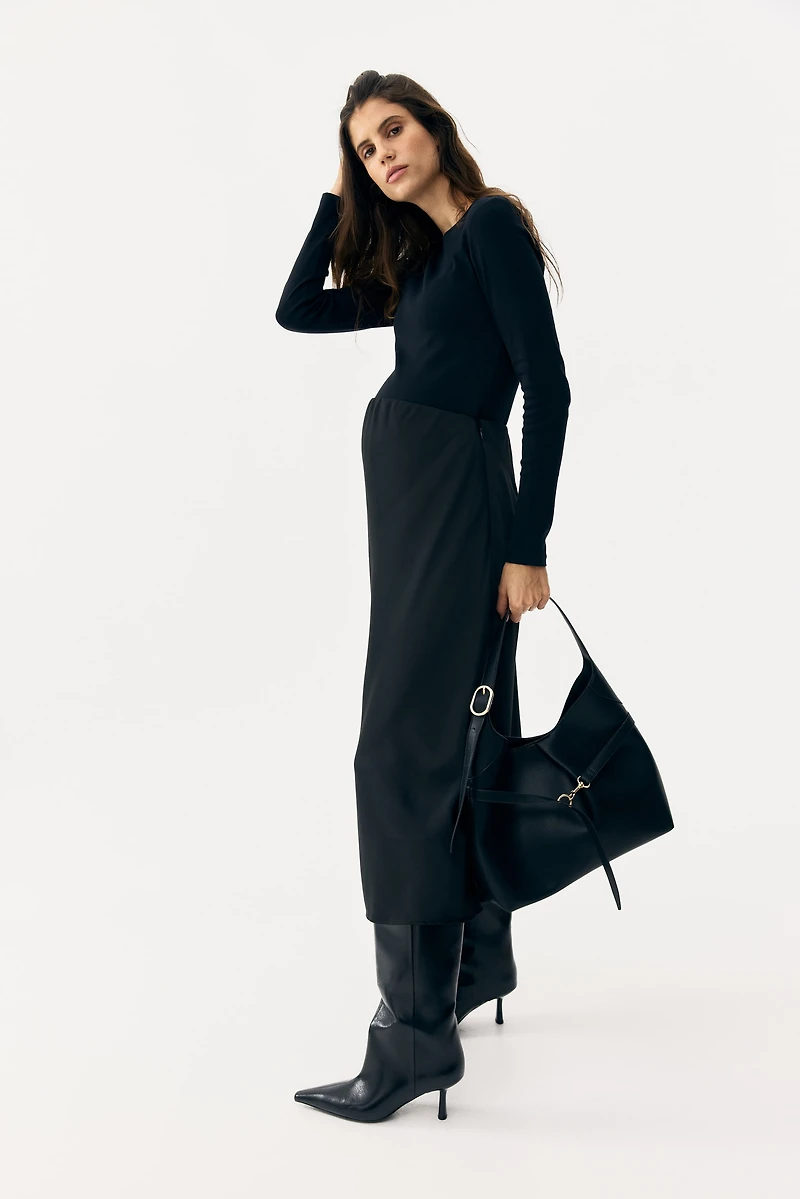 MAMA Satin Slip Skirt