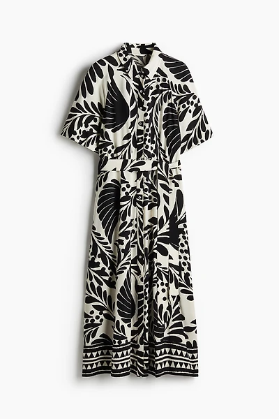 Tie-belt Shirt Dress