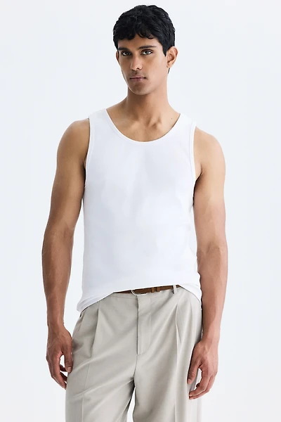 Slim Fit Ribbed Tank Top
