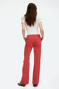 Jean large à taille haute