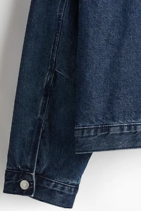 Veste à capuche ample en denim
