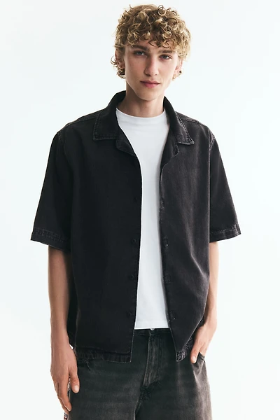 Regular-Fit Denim Resort Shirt