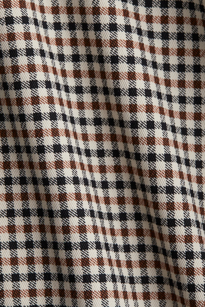 Veste en sergé avec col velours côtelé