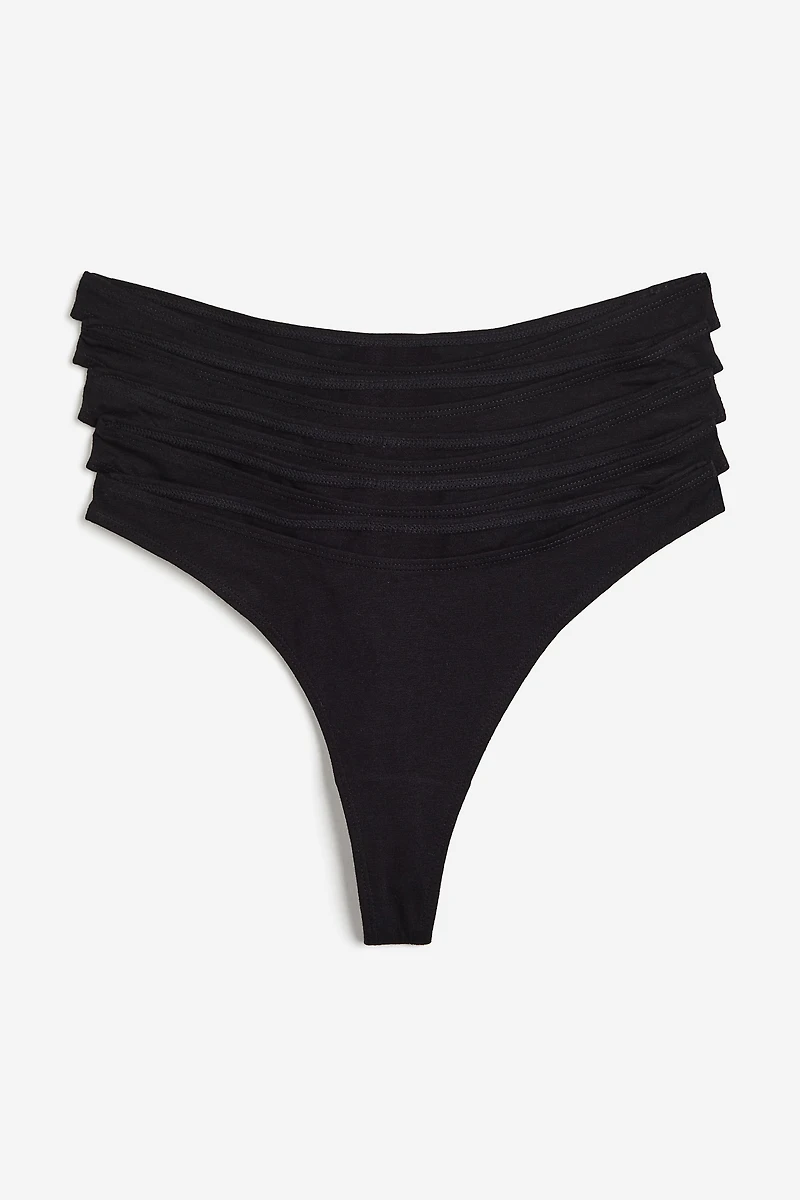 5-pack Cotton Thong Briefs
