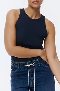 Ribbed Cotton Tank Top