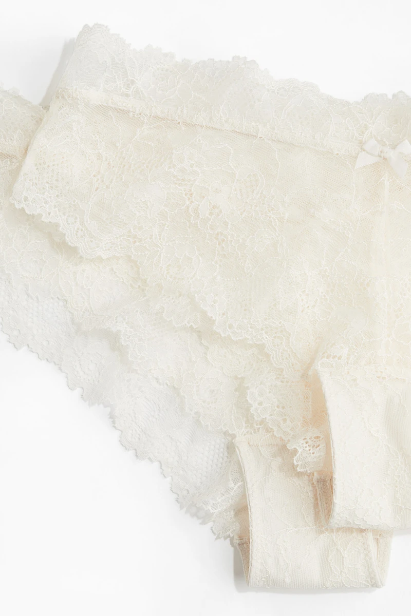 Lot de 2 culottes Hipster en dentelle