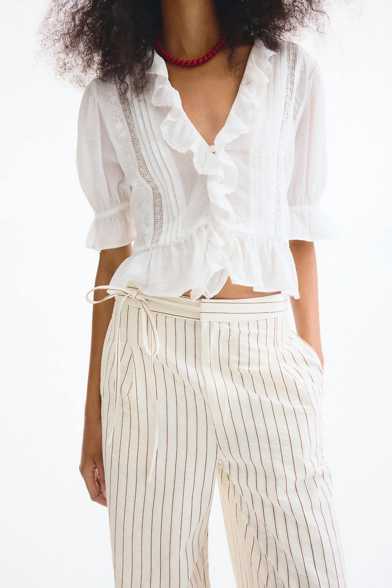 Tie-Detail Pants