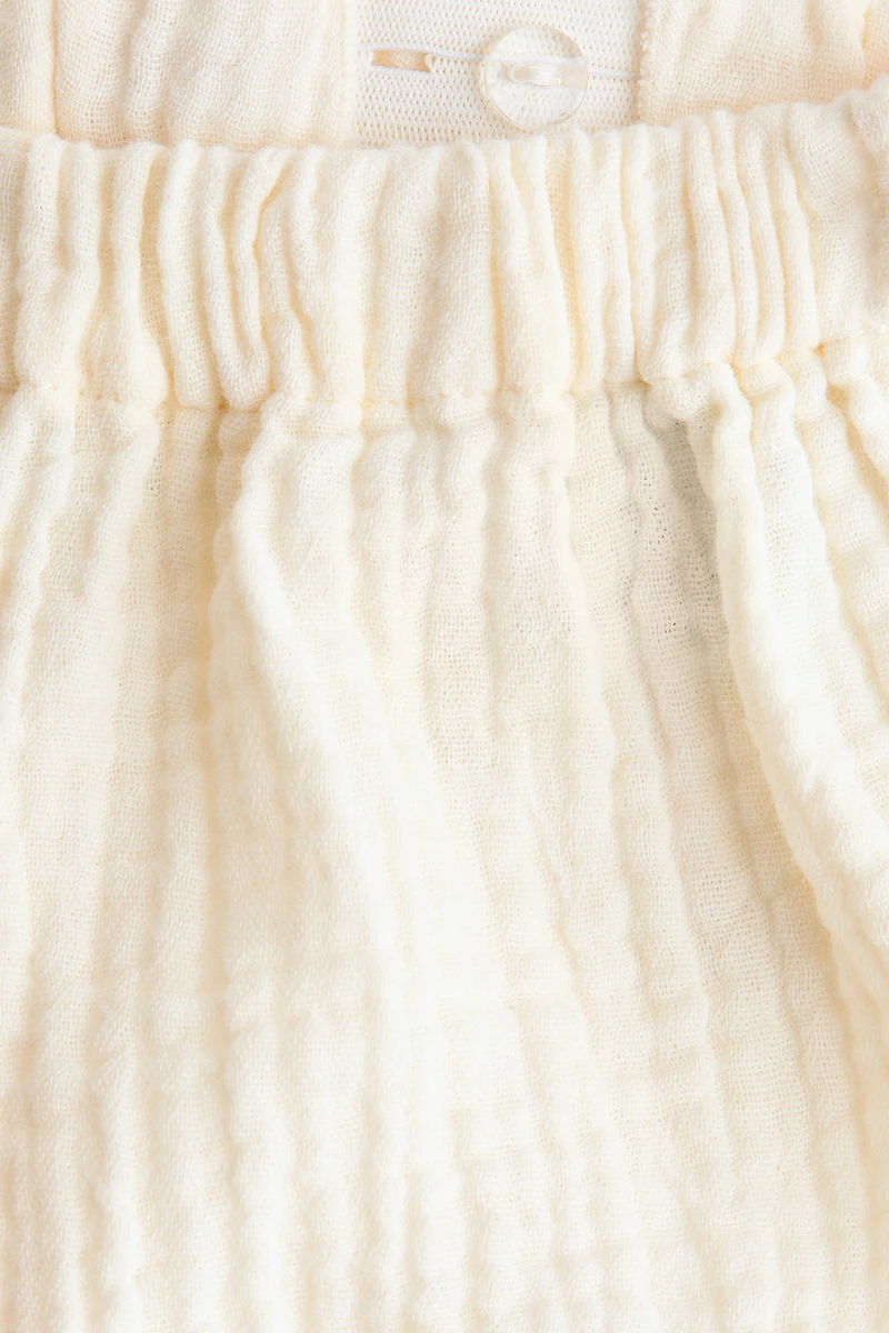 Ensemble 2 pièces en coton avec détails brodés