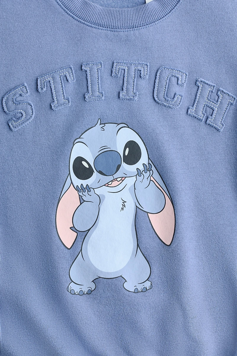 Oversized Sweatshirt with Printed Motif