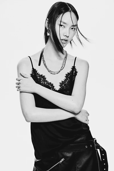 Lace-Detail Camisole Top