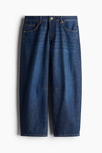 Barrel Regular Cropped Jeans