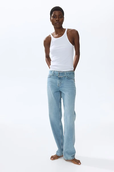 Barrel-Leg High-Waist Jeans
