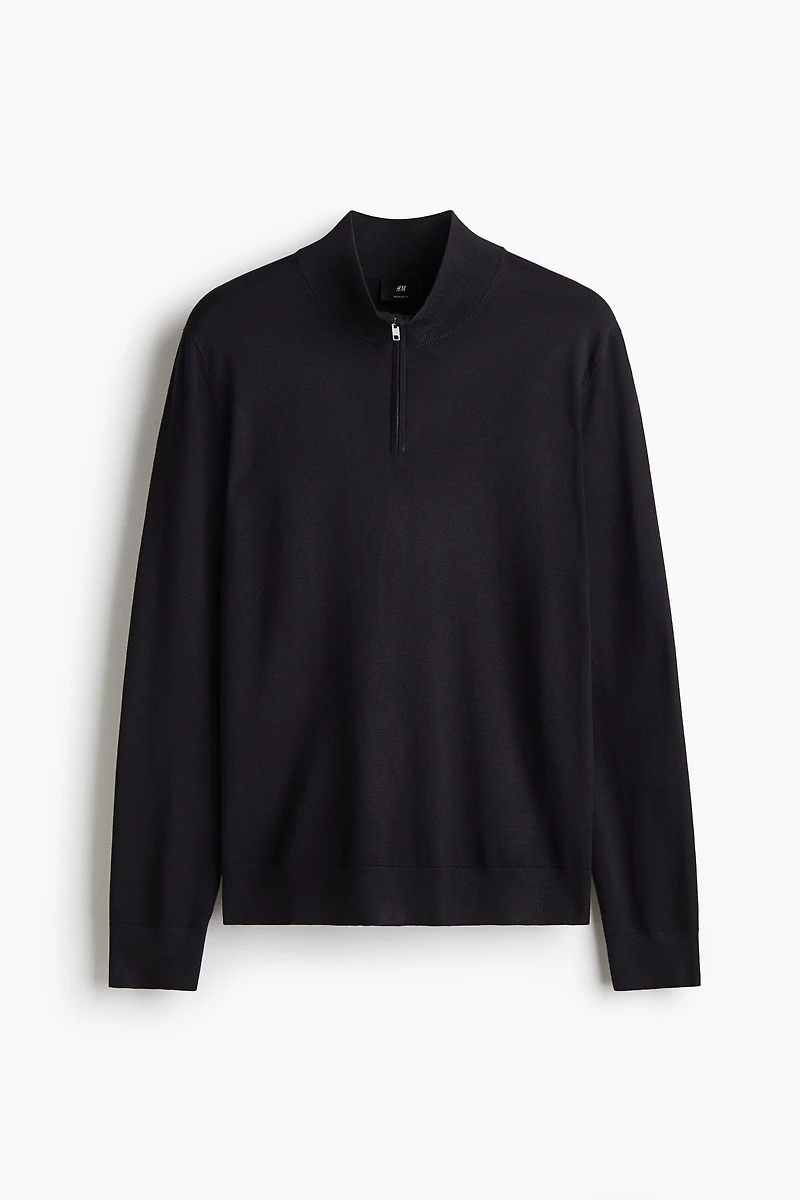 Regular-Fit Half-Zip Sweater
