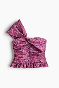 Twist-Detail One-Shoulder Top