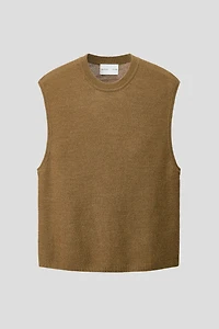 Chandail sans manches ample en point mousse