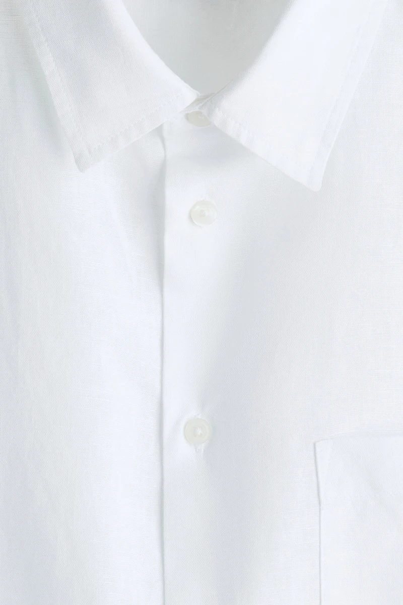 Chemise décontractée en lin mélangé