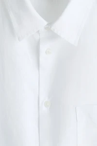 Chemise décontractée en lin mélangé