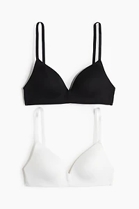 2-pack Microfiber Soft-cup Bras