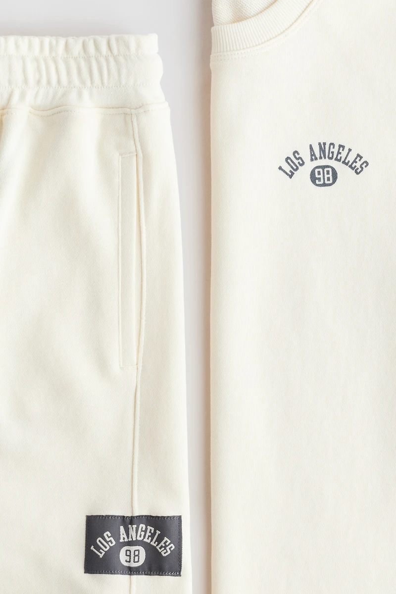 2-Piece Sweatshirt and Sweatshorts Set