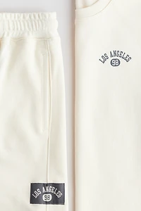 2-Piece Sweatshirt and Sweatshorts Set