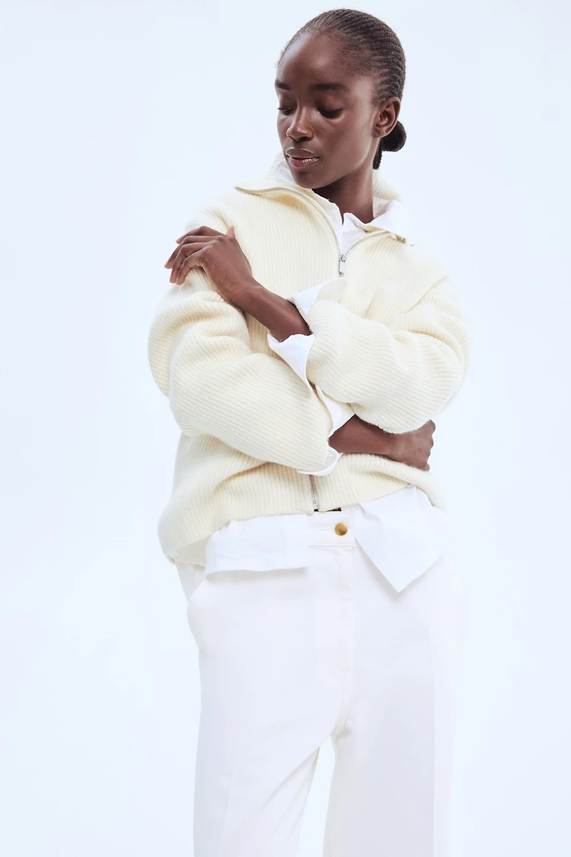 Jean ample taille haute