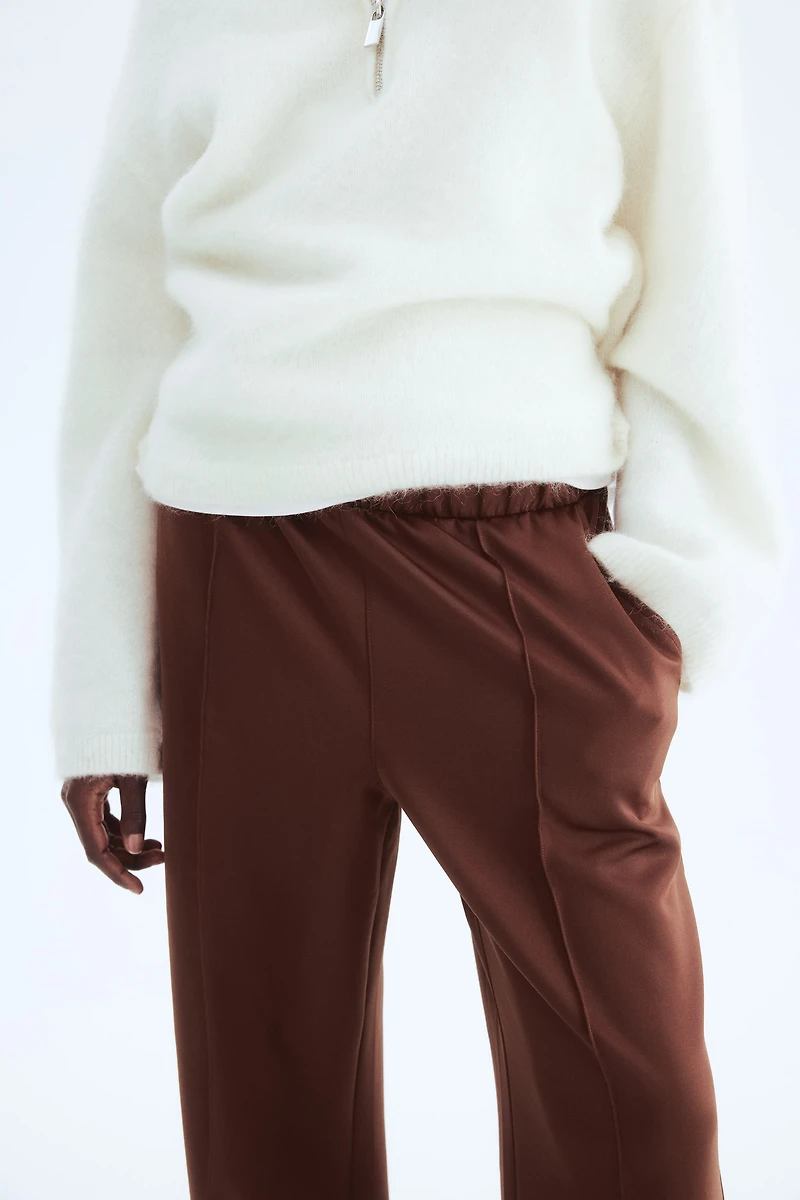 Crease-Front Pull-On Pants
