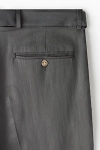 Regular-Fit Twill Pants with Belt
