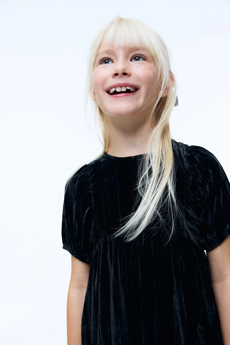 Crushed-Velvet Dress