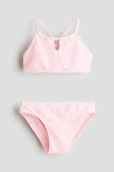 Crochet-Look Two-Piece Swimsuit