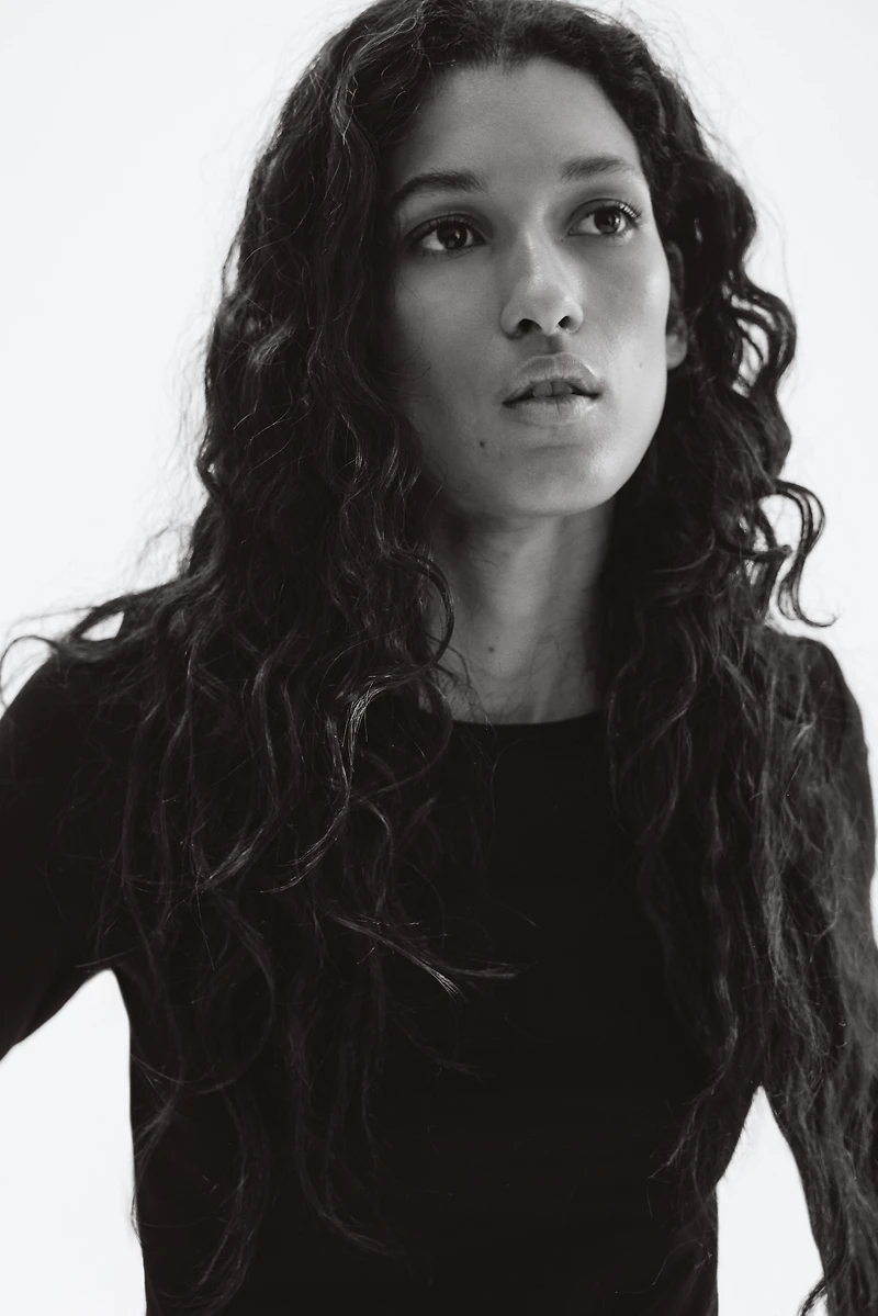 Long-sleeved Jersey Top