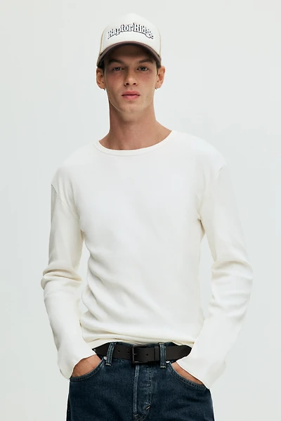 Slim-Fit Ribbed Shirt