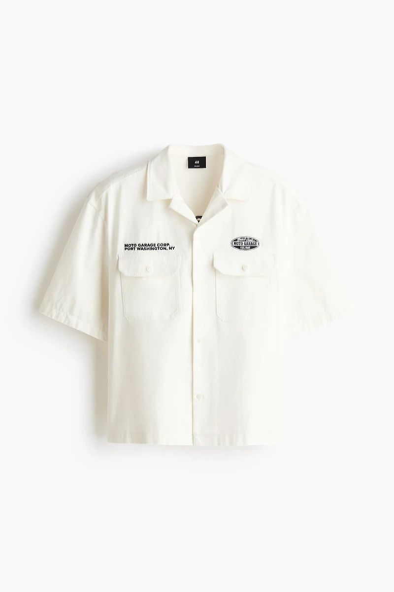 Chemise utilitaire à manches courtes décontractée