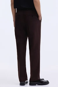Regular-Fit Wool-Blend Suit Pants