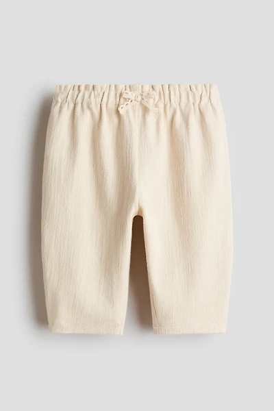 Pantalon en coton texturé