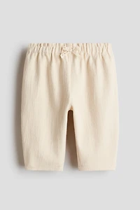 Pantalon en coton texturé