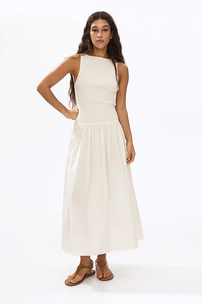 Smocked Seersucker Dress