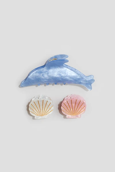 3-Pack Shimmery Hair Claws