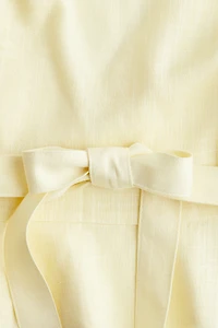 Linen-Blend Blouse