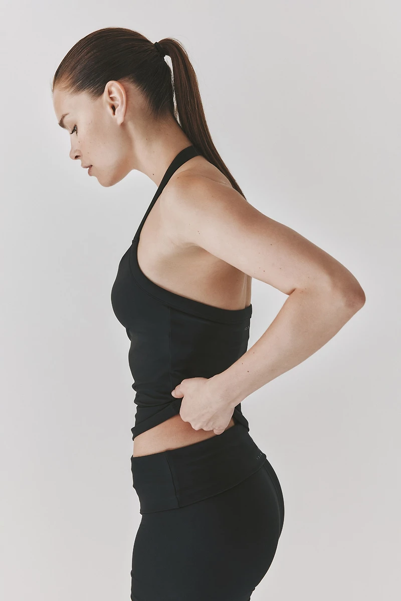 Halterneck Sports Tank Top with SoftMove™