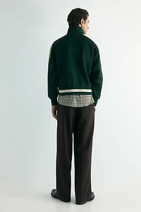 Loose-Fit Track Jacket with Side Stripes