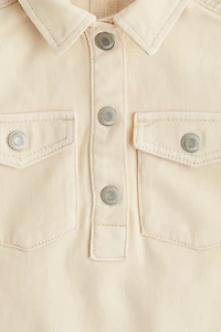 A-Line Twill Dress
