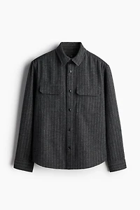 Regular Fit Felted Overshirt