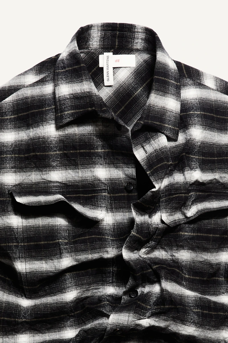 Surchemise entoilée en flanelle