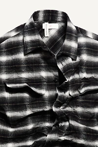 Surchemise entoilée en flanelle