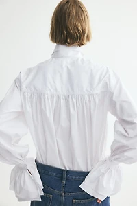 Bow-Detail Cotton Shirt