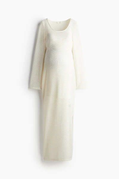 MAMA Robe en maille ajourée