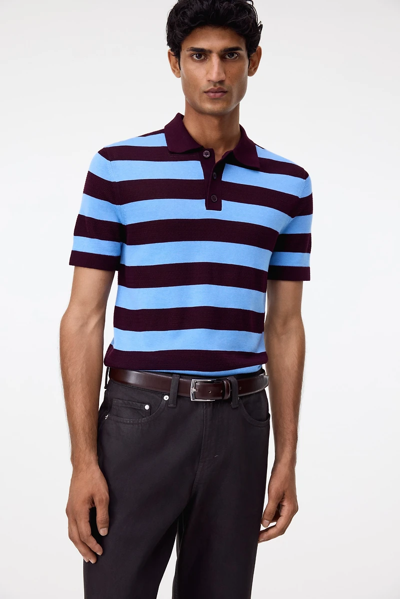 Regular-Fit Knit Polo Shirt