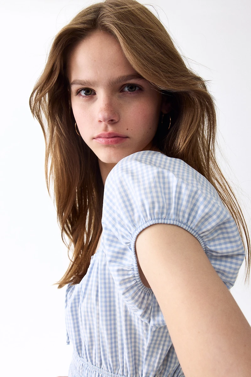 Smocked-Waist Dress