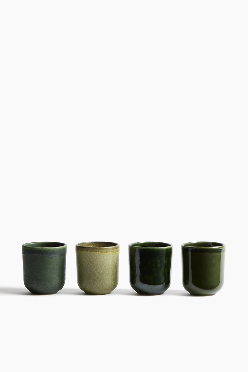 4-Pack Stoneware Mugs