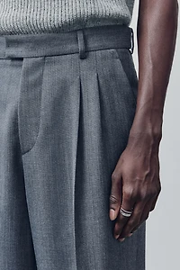 Wool-Blend Suit Pants